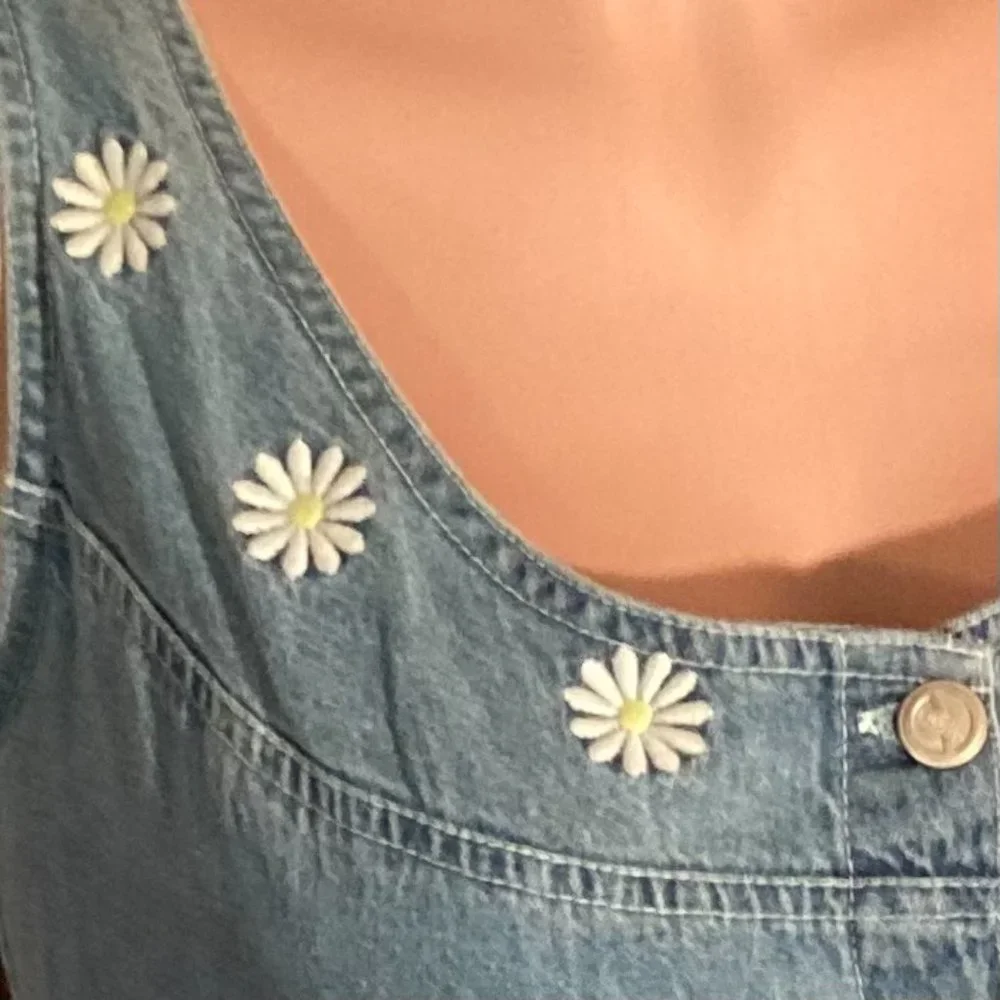 NWOT Vintage No Excuses Original Weathered Denim Sleeveless Dress Size M - Picture 5 of 16